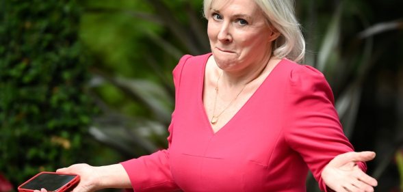 Nadine Dorries arrives at Downing Street