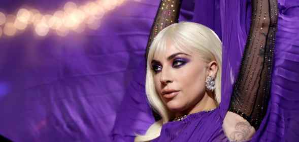 Lady Gaga at the British premiere of House of Gucci