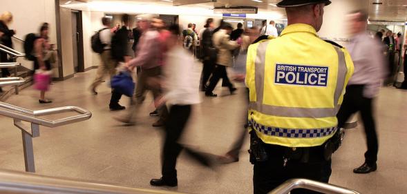British transport police officer