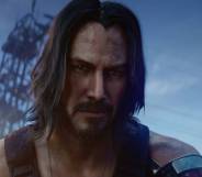 Keanu Reeves' character Johnny Silverhand in Cyberpunk 2077