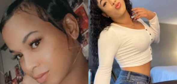 Nikai David, a Black trans woman, poses for the camera in two selfies