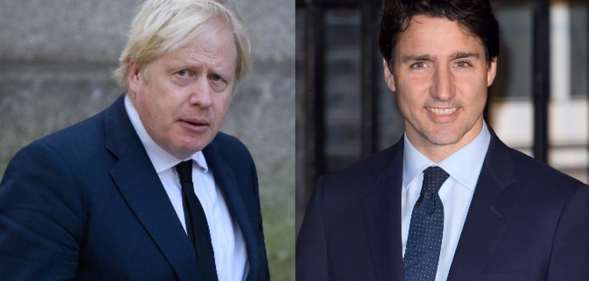 Prime Minister Boris Johnson and Canadian Prime Minister Justin Trudeau