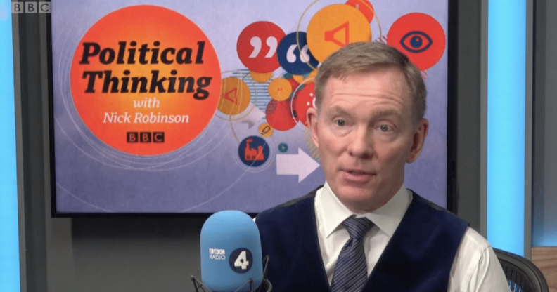 Gay Labour MP Chris Bryant appeared on Nick Robinson's Political Thinking podcast