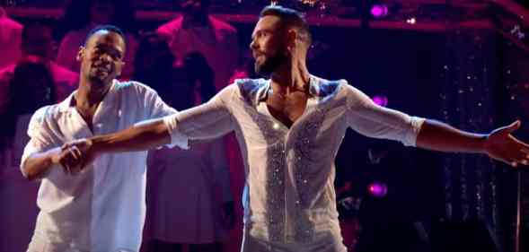 John Whaite and Johannes Radebe showdance to "You’ve Got The Love" on the grand final of BBC's Strictly Come Dancing