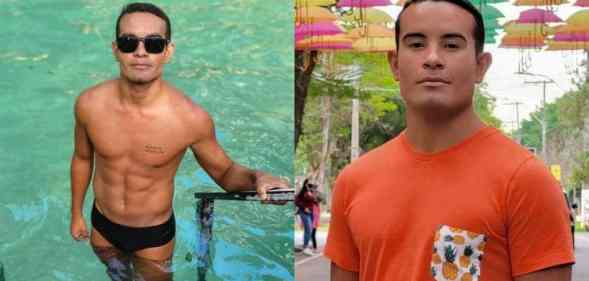 side by side images of openly gay Brazilian diving star Ian Matos