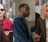 Cate Blanchett in Carol, Philemon Chambers in Single All The Way and Kristen Stewart in Happiest Season