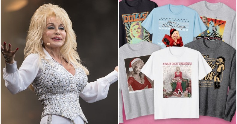 Dolly Parton has unveiled a Christmas merch collection.
