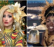 Drag Race UK stars have created looks inspired by a festive gin from M&S.