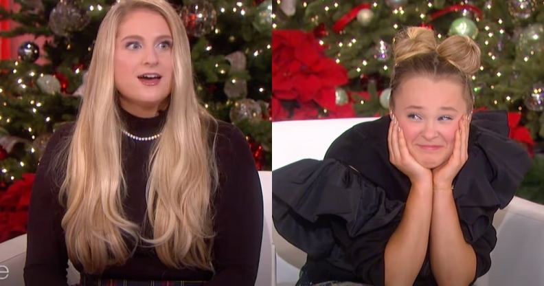 JoJo Siwa and Meghan Trainor on The Ellen Show