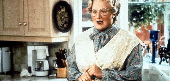 Robin Williams in the original Mrs Doubtfire film