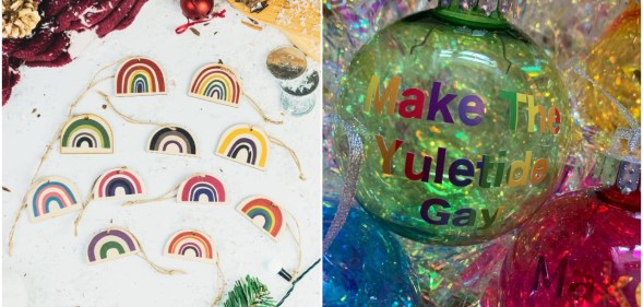 There's plenty of queer Christmas tree decorations you can get.