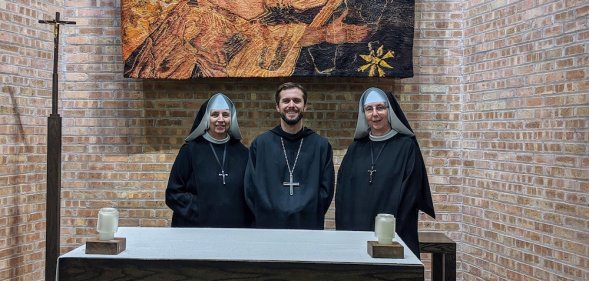 Abbot Austin Murphy, head of the St Procopius monks