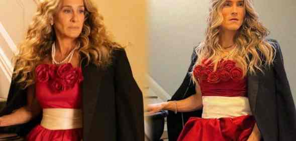 Sarah Jessica Parker as Carrie Bradshaw in And Just Like That...Dan Clay as Carrie Dragshaw