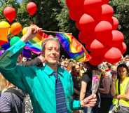 Peter Tatchell at Dublin Pride.