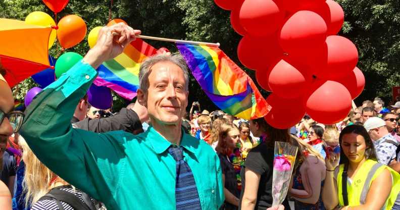 Peter Tatchell at Dublin Pride.