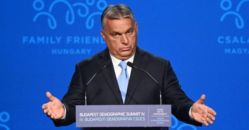 anti-LGBT prime minister of Hungary Viktor Orban