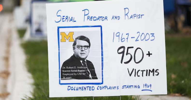 A vigil in 2021 for survivors of sexual abuse by Robert Anderson