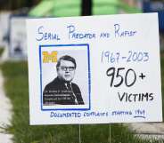 A vigil in 2021 for survivors of sexual abuse by Robert Anderson