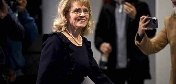MP Paivi Rasanen arrives at the Helsinki District Court in Helsinki, Finland on 24 January.