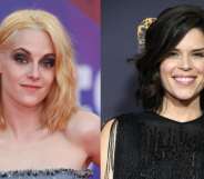 Actress Kristen Stewart and actress Neve Campbell