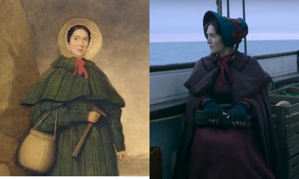 Mary Anning and Kate Winslet in Ammonite.