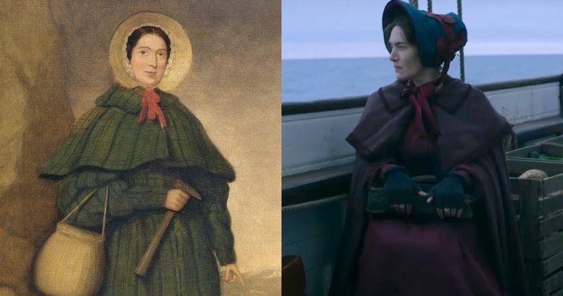 Mary Anning and Kate Winslet in Ammonite.