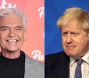 Headshots of Phillip Schofield and Boris Johnson