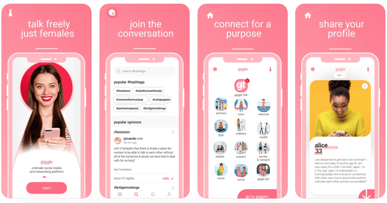 Giggle has been criticised for excluding trans women on its "female-only" app