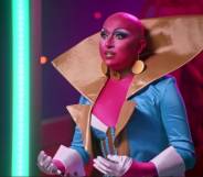 Drag Race season 14 star Maddy Morphosis appears in an interview for WOW presents