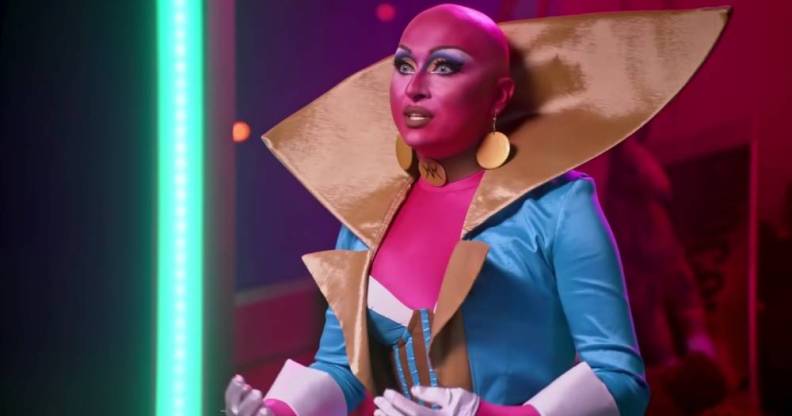 Drag Race season 14 star Maddy Morphosis appears in an interview for WOW presents