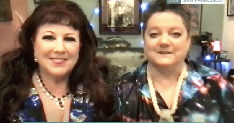Ecosexual couple Annie Sprinkle (left) and Beth Stephens (right)