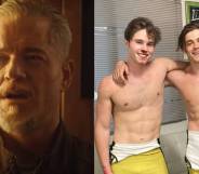 Side by side pictures of Eric Dane and