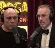 Side by side pictures of Joe Rogan and Jordan Peterson