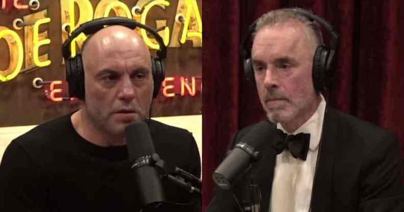 Side by side pictures of Joe Rogan and Jordan Peterson