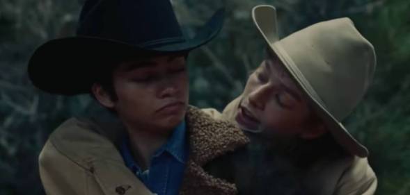 Euphoria characters Rue and Jules dress up as the two main characters from the film Brokeback Mountain