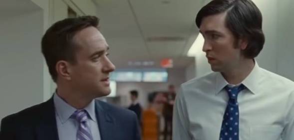Succession star Matthew McFayden as Tom Wambsgans and Nicholas Braun as ‘Cousin’ Greg Hirsch