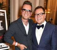 Paul Drayton (L) and Alan Carr attend the 2017 British LGBT Awards