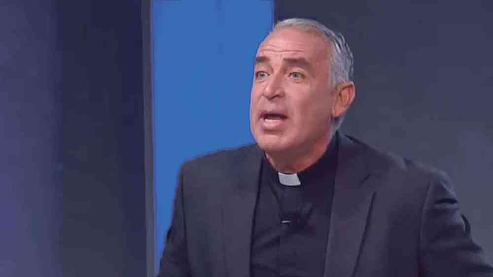 Father Muscat speaking on chat show Xaraban