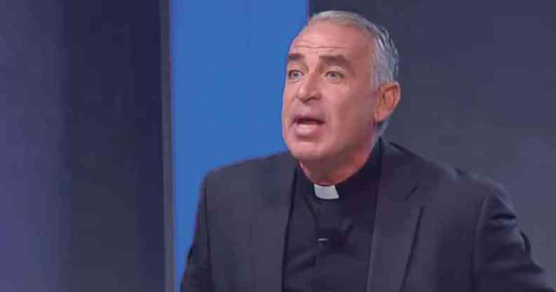 Father Muscat speaking on chat show Xaraban