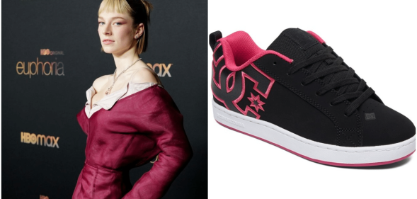 Hunter Schafer's character, Jules repped a pair of DC Shoes in Euphoria.