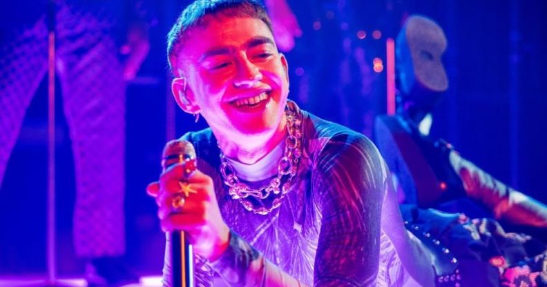 Olly Alexander performing during the BBC's end of year show
