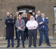 The Queer Britain team outside the venue for their new museum.