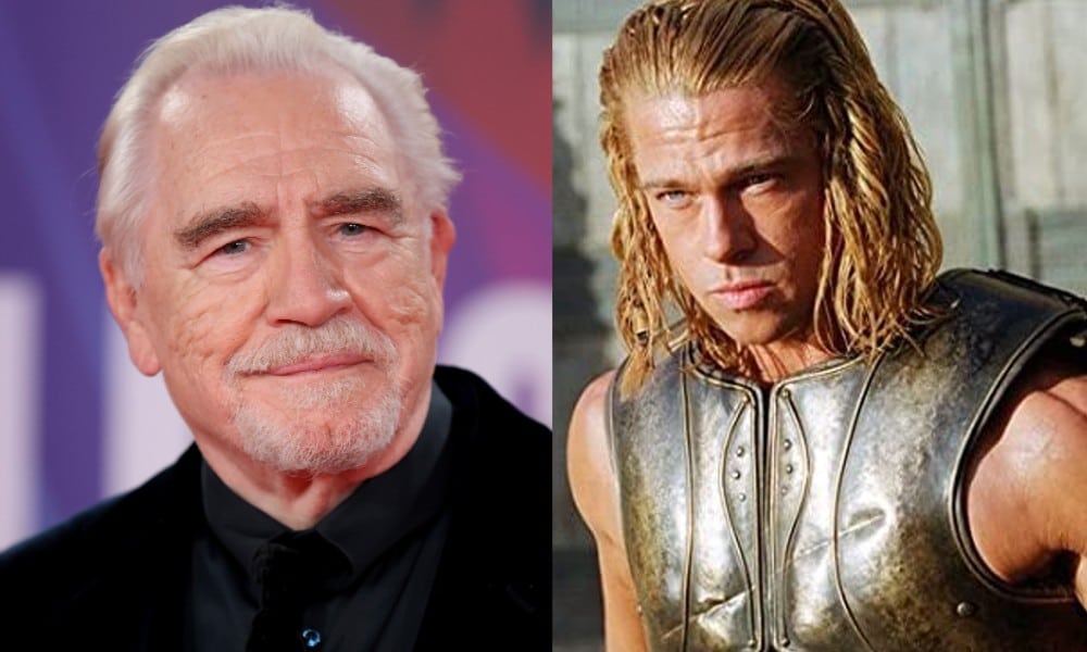 Brian Cox left 'agog' by 'stunningly beautiful' Brad Pitt on Troy set