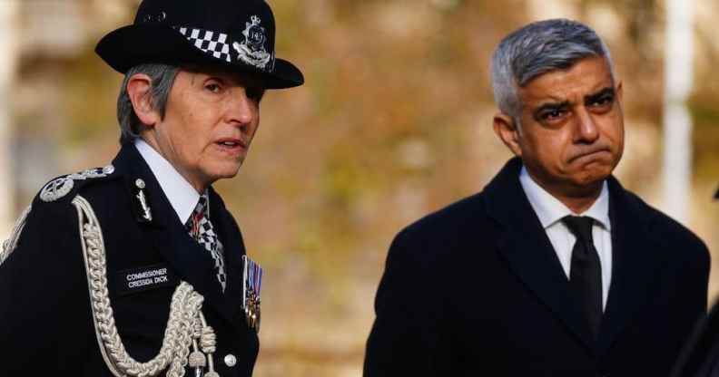 Sadiq Khan and Met Police chief Cressida Dick