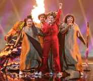 Manizha Dalerovna Sangin 'Manizha' of Russia during the 65th Eurovision Song Contest grand final.