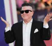 Lea DeLaria on the red carpet in France