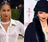 Side by side images of Alicia Keys and Janet Jackson