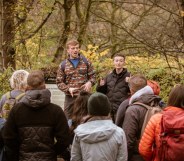 Ailish Breen (R) founded Queer Out Here.