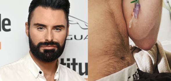 Rylan Clark shares a picture from a hospital bed