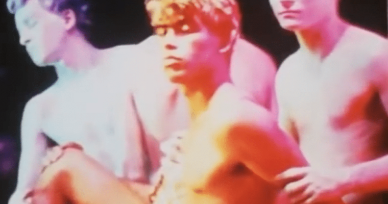 A still from Pink Narcissus, created by James Bidgood